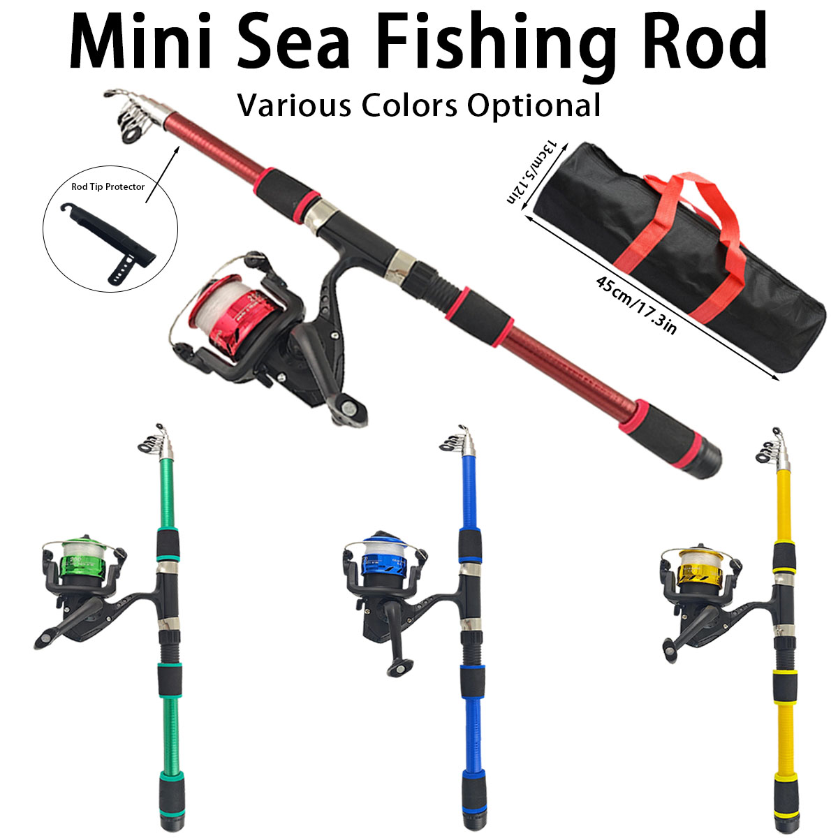 Fishing Equipment For Kids - Mini Telescopic Sea Fishing Rod Combo
