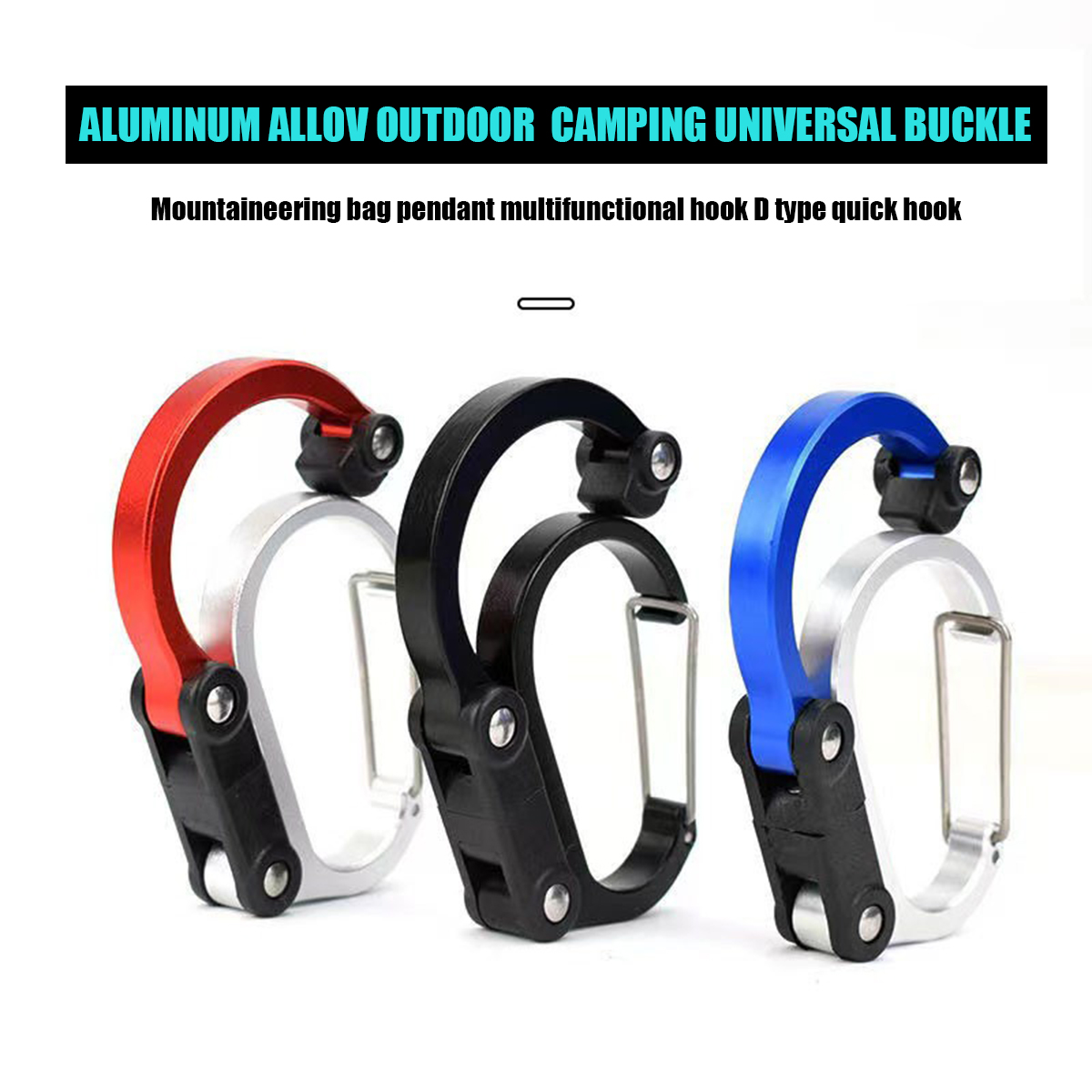 Fishing Equipment And Gear - Dtype Hook Gear Clip Carabiner Rotating