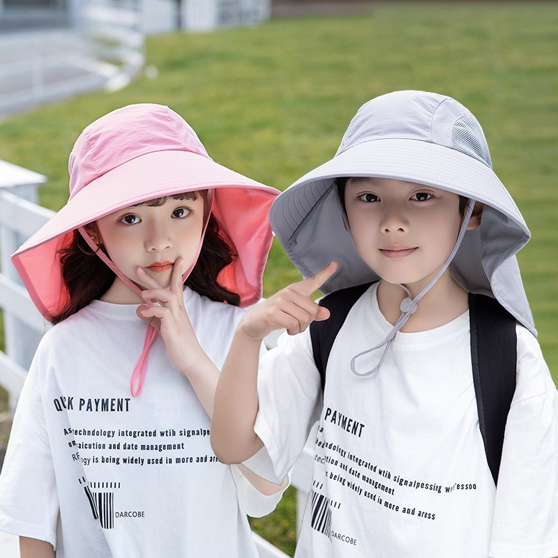 Kids Sun Hat with Neck Flap UV - огляд і ціна Fishing Equipment For Kids