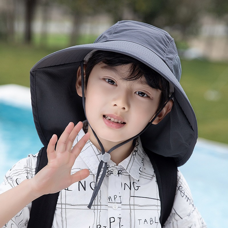Kids Sun Hat with Neck Flap UV - огляд і ціна Fishing Equipment For Kids
