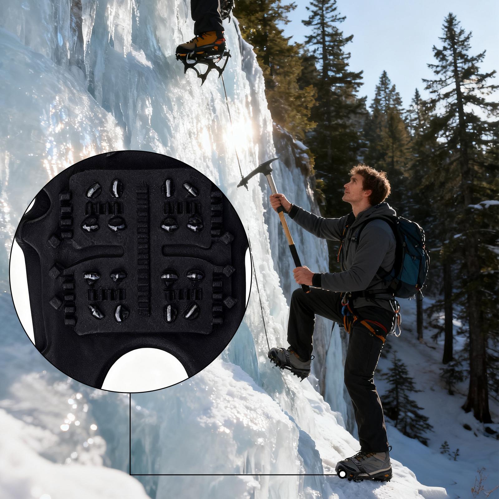 24-tooth crampons TPE snow cle - огляд і ціна Fishing Gear