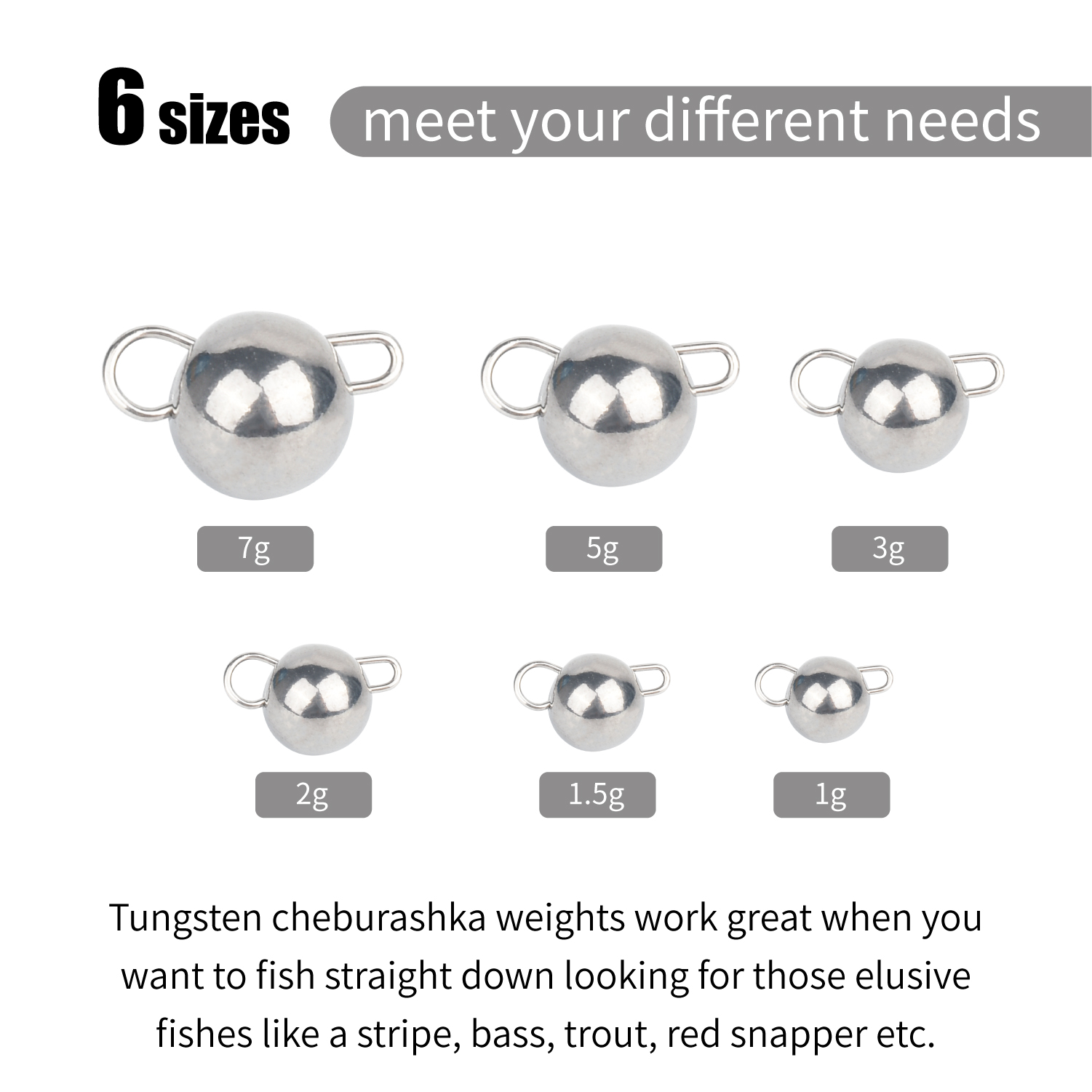 MUUNN 10Pcs Cheburashka Weight - огляд і ціна Tungsten Sinkers