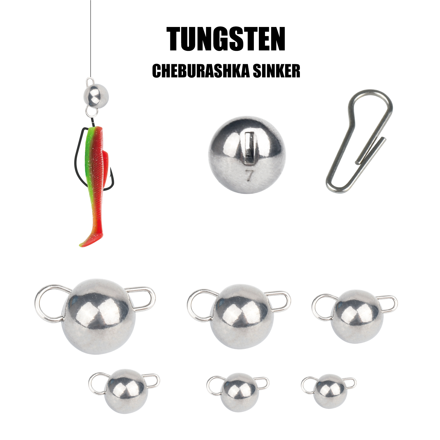 MUUNN 10Pcs Cheburashka Weight - огляд і ціна Tungsten Sinkers