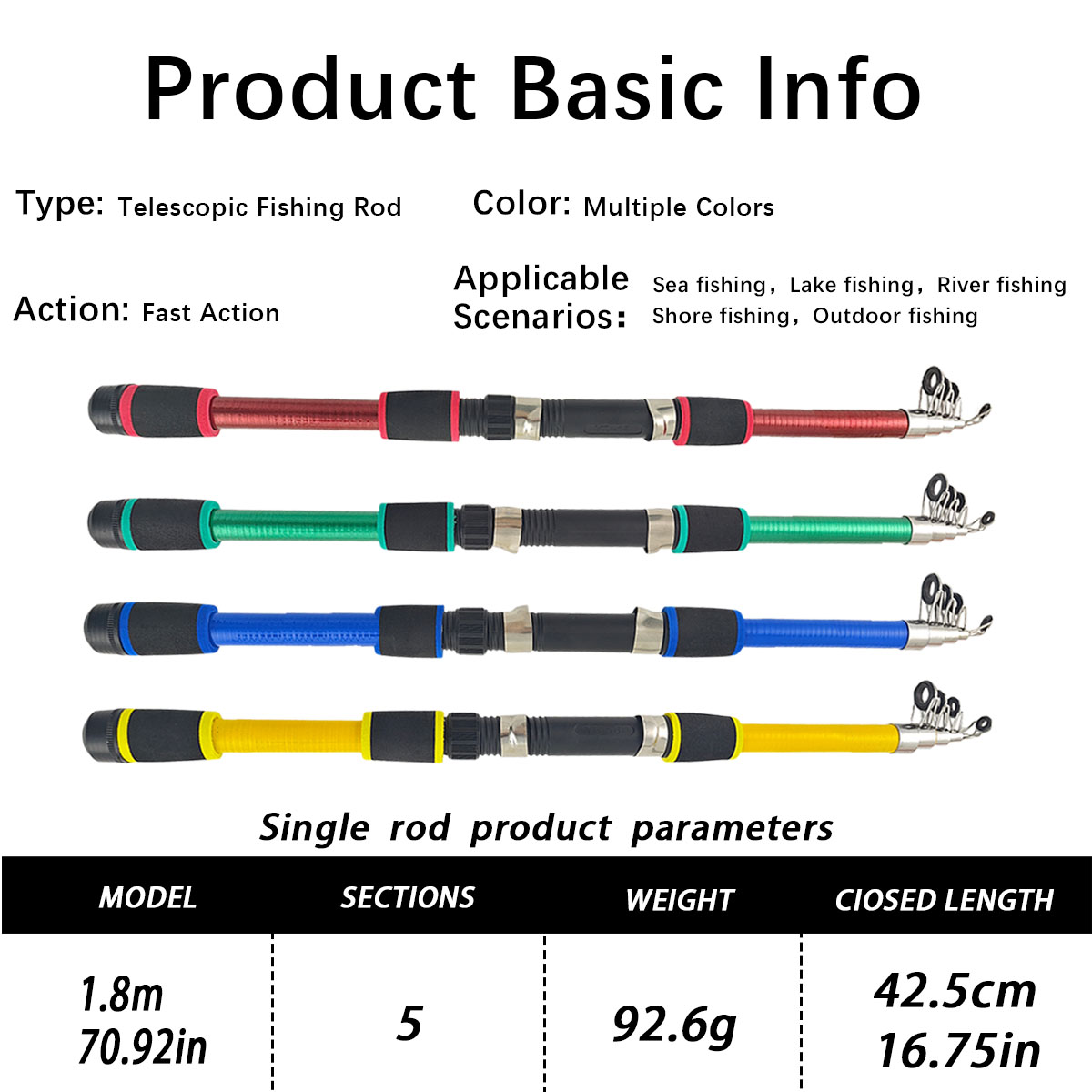 Mini Telescopic Sea Fishing Ro - огляд і ціна Fishing Equipment For Kids