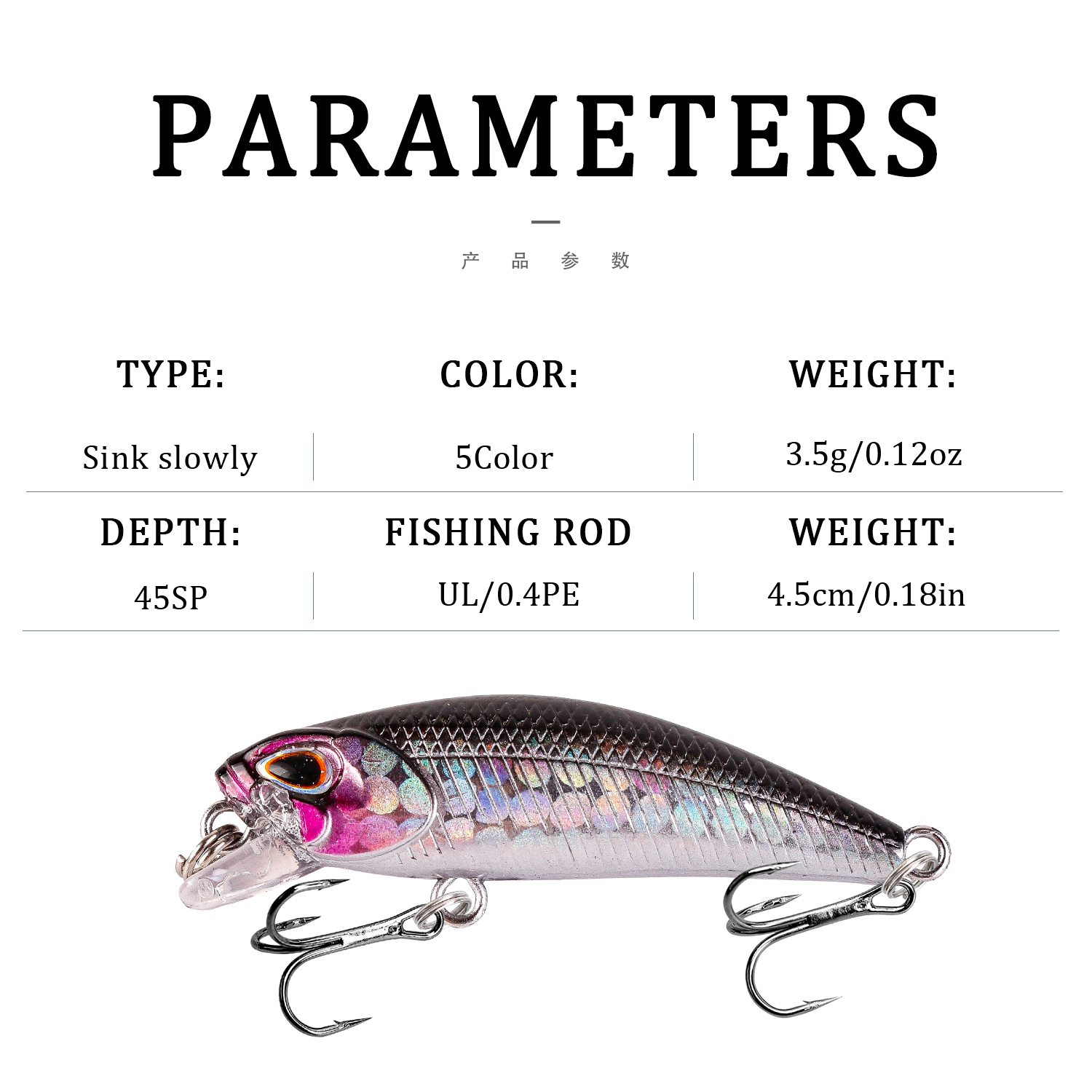 1Pcs Sinking Minnow Fishing Lu - огляд і ціна Fishing Equipment Japan