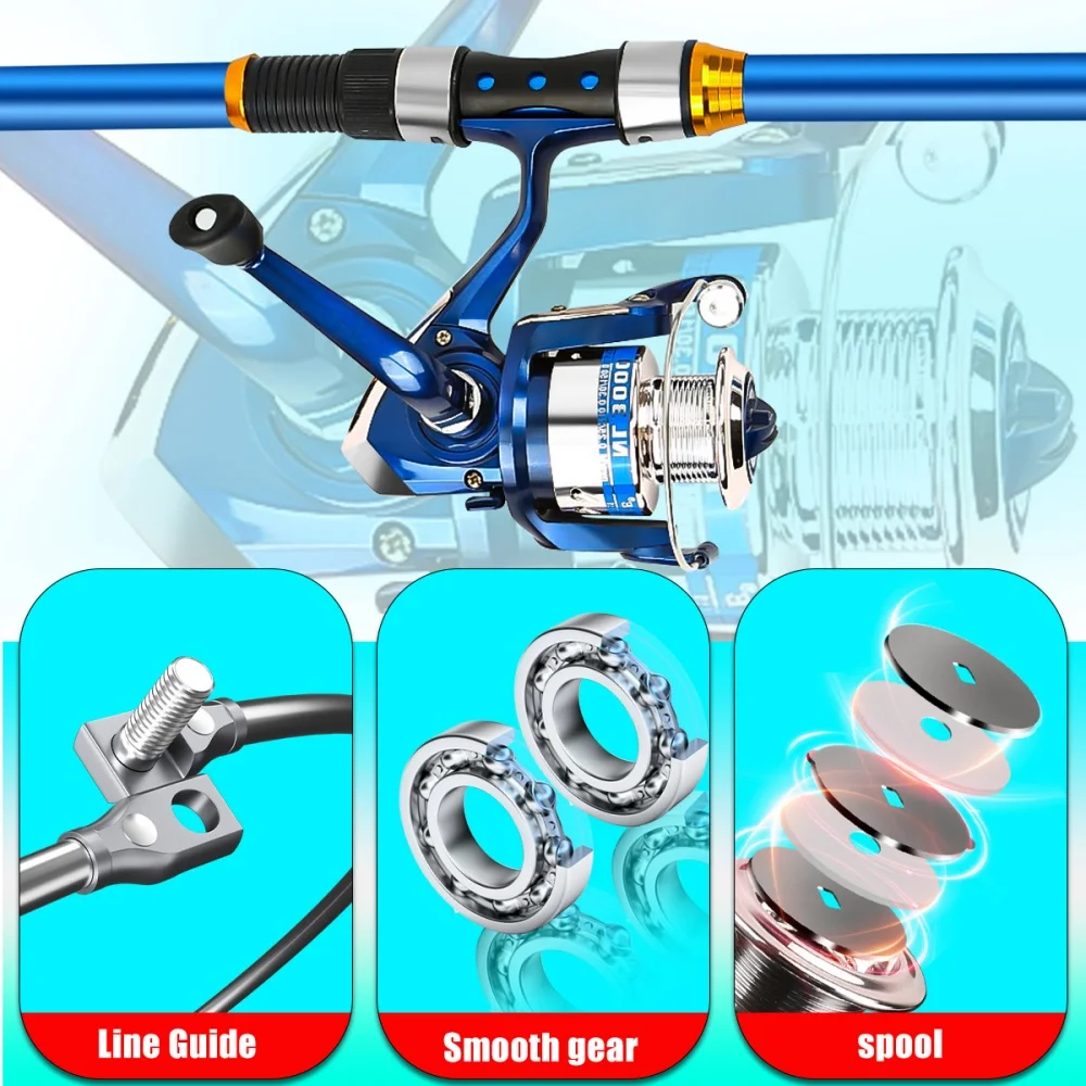 2.1-3.6M Telescopic Glass Fibe - огляд і ціна Fishing Equipment For Kids