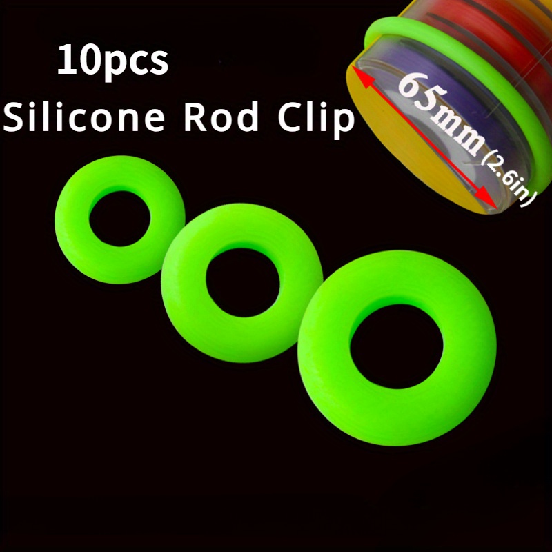 10 Pcs Rod Clip Silicone High  - огляд і ціна Fishing Equipment Clearance