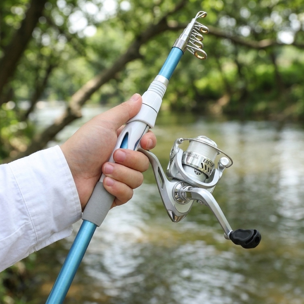 Blue White 1.8M Fishing Rod Re - огляд і ціна Fishing Equipment For Kids