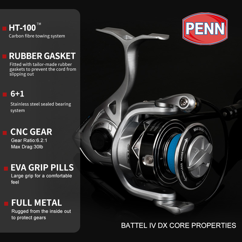 PENN BATTLE BTL IV DX 3000 400 - огляд і ціна Penn Reel Battle