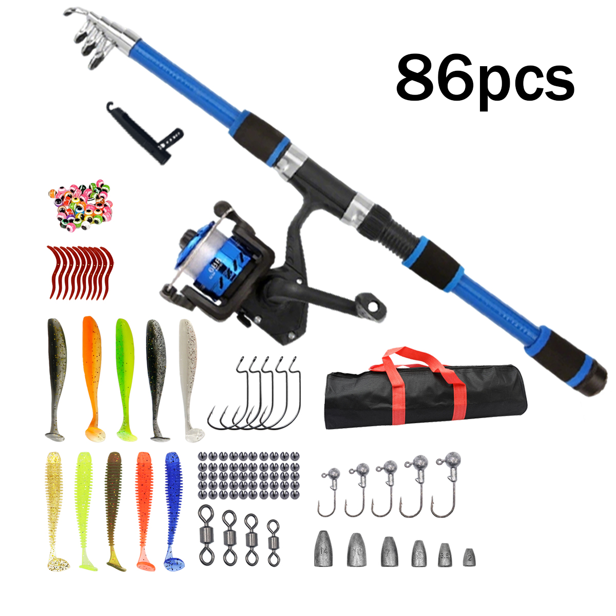 91/86Pcs Beginner Fishing Comb - огляд і ціна Fishing Equipment For Kids