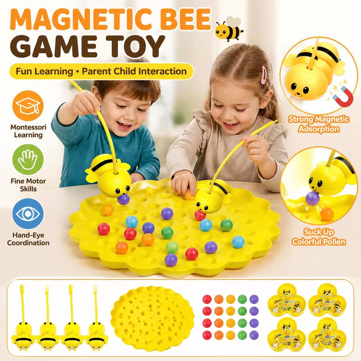 Cute Bee Honey Collecting Magn - огляд і ціна Fishing Equipment For Kids