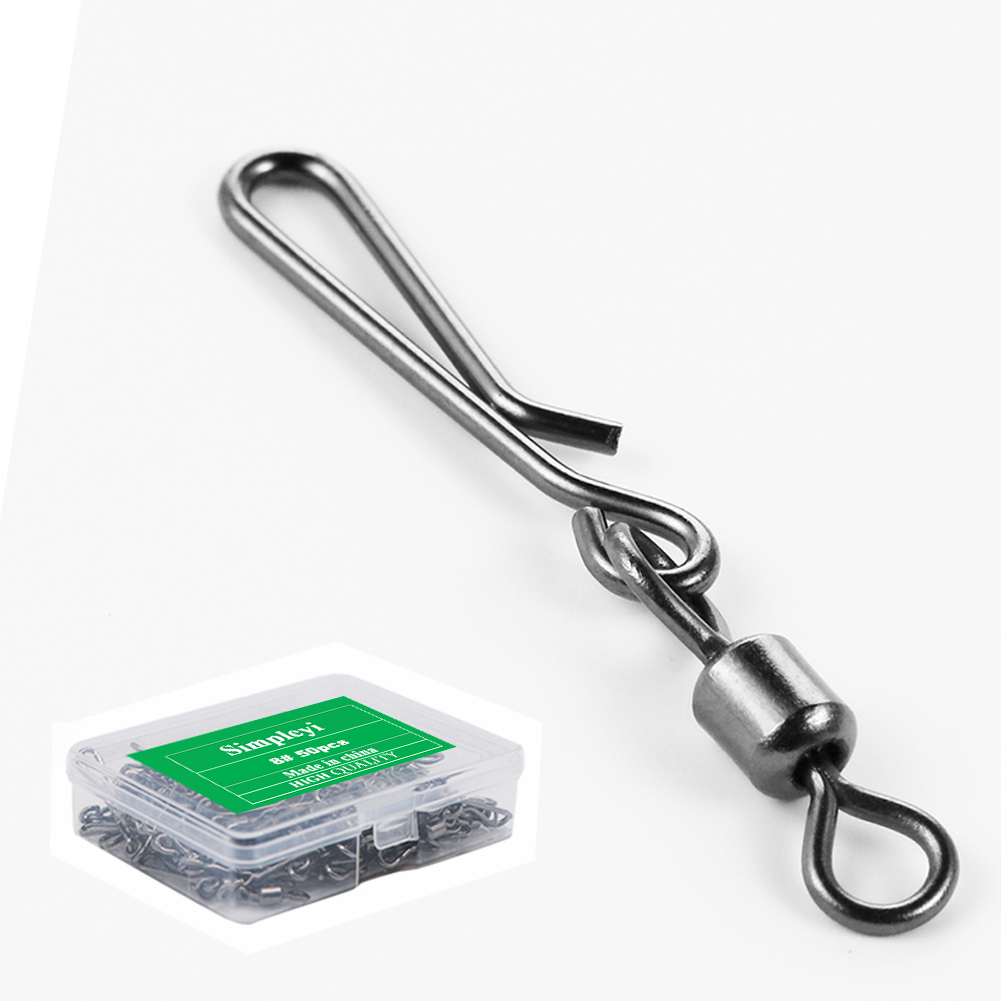 50pcs Box Rolling Swivel With  - огляд і ціна Tackle Box